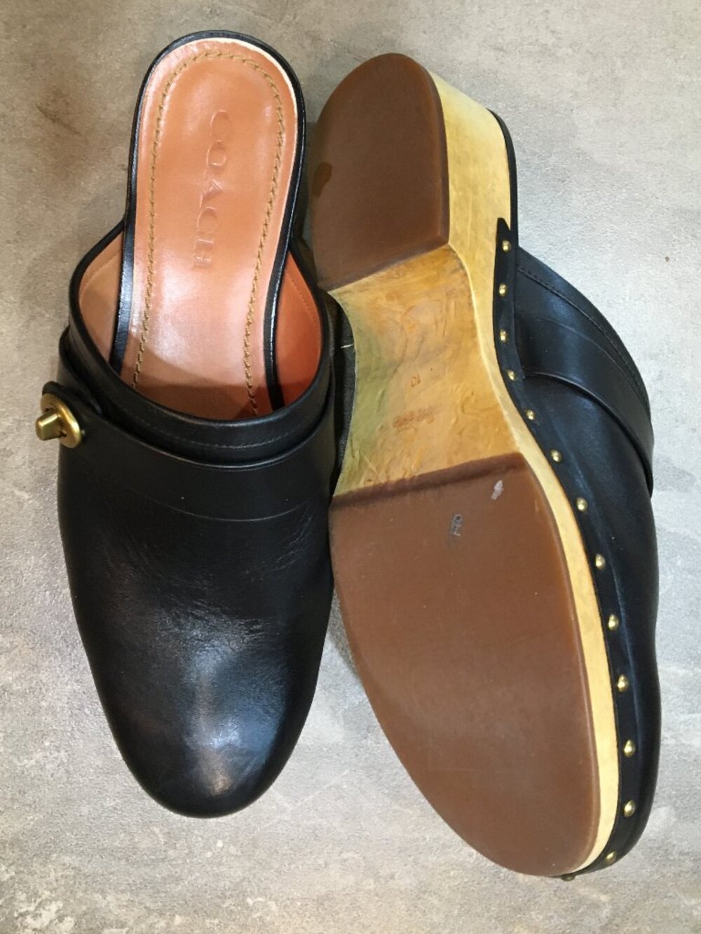 Coach Leather Clogs - Picture 5 of 9